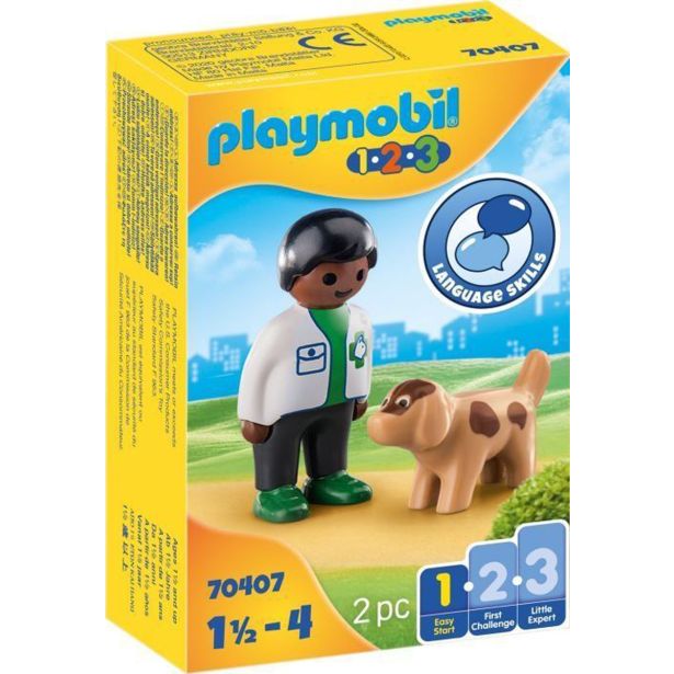 KOCKE PLAYMOBIL VETERINAR S PSOM 70407