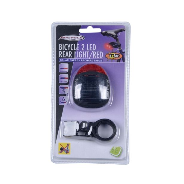 ZADNJA SOLARNA LUČ ZA KOLO, Z DRŽALOM BICYCLE GEAR