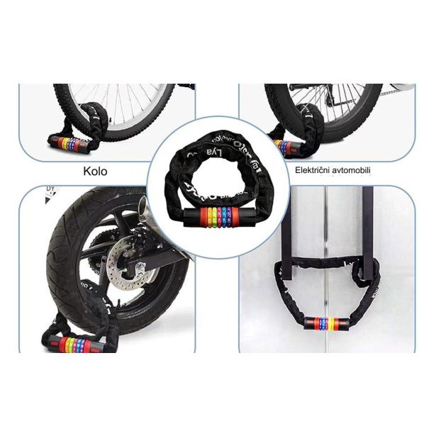 KOLESARSKI DODATEK LYDSTO KOLESARSKA KLJUČAVNICA S PETMESTNO KODO