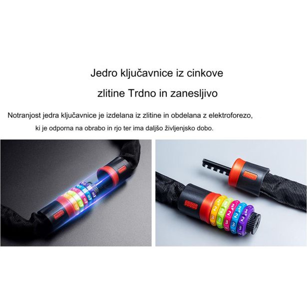KOLESARSKI DODATEK LYDSTO KOLESARSKA KLJUČAVNICA S PETMESTNO KODO