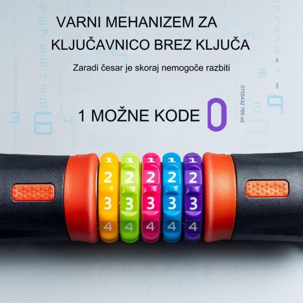 KOLESARSKI DODATEK LYDSTO KOLESARSKA KLJUČAVNICA S PETMESTNO KODO