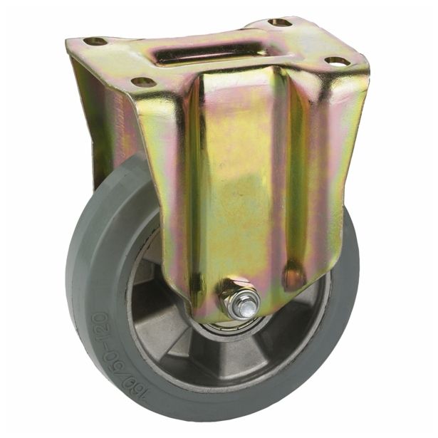 KOLO S STABILNO VILICO DÖRNER + HELMER 125X50MM PLOŠČA 140X110MM ALU PLATIŠČE, GUMA 230 KG