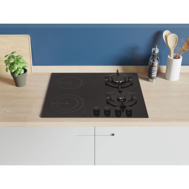 KOMBINIRANA PLOŠČA CANDY CMG2V2BG/1 2+2 NA STEKLU