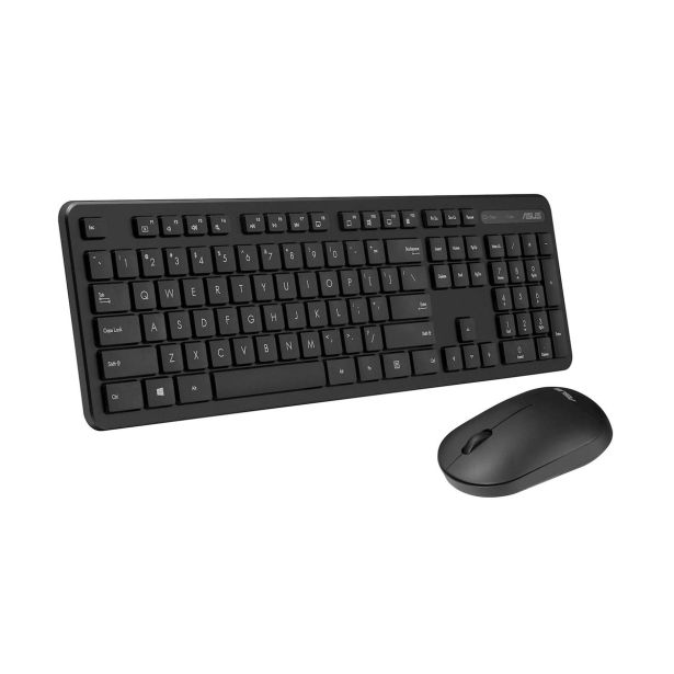 KOMPLET TIPKOVNICA Z MIŠKO ASUS CW100 WIRELESS KEYBOARD AND MOUSE SET, BREZŽIČNI KOMPLET, ČRN