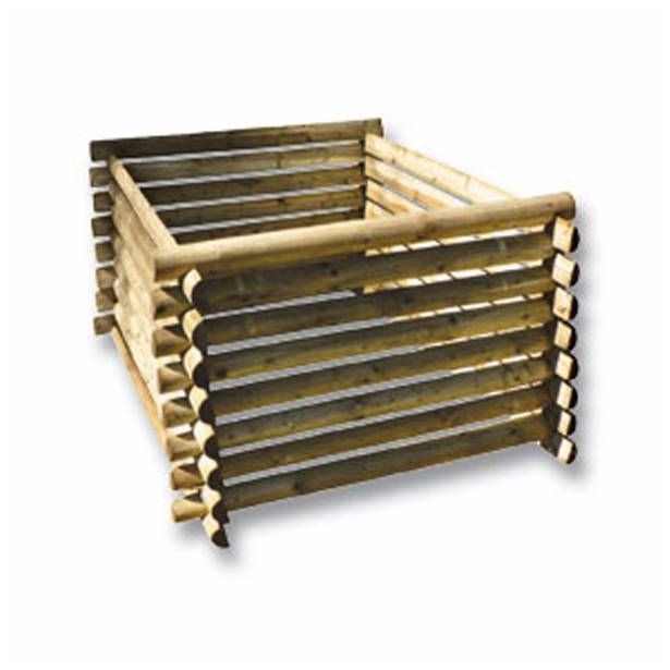 KOMPOSTNIK 125X125X75 CM, IZ POLOBLI SMREKA, TIP 910