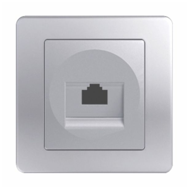 KOMUNIKACIJSKA VTIČNICA EKONOMIK CAT5E KS RJ45 8/8 SREBRNA