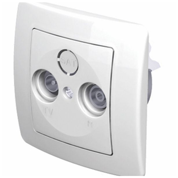 TV / AUDIO VTIČNICA EKONOMIK KONČNA TV-R BELA