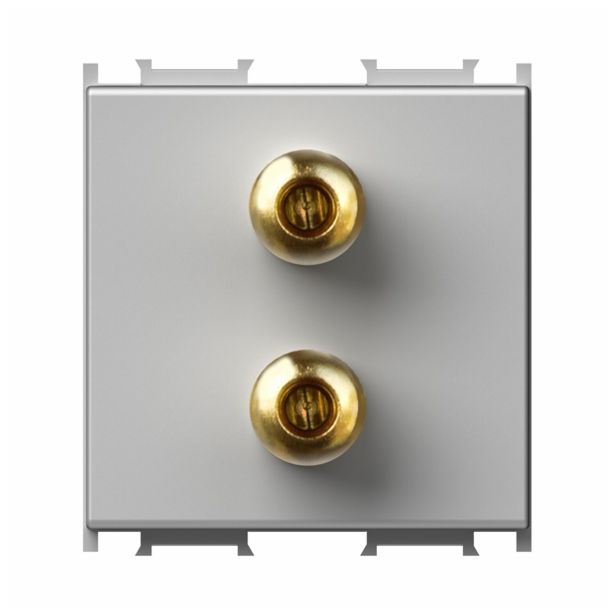 KOMUNIKACIJSKA VTIČNICA MODUL AVDIO ZVOČNIŠKA SREBRNA, 2M, BOK