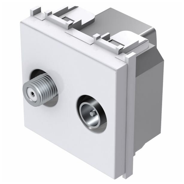 TV / AUDIO VTIČNICA MODUL KONČNA SAT-TV BELA, 1 DB, 2M, BOK