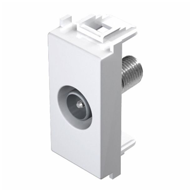 TV / AUDIO VTIČNICA MODUL OSNOVNA TV BELA, 0 DB, 1M, BOK