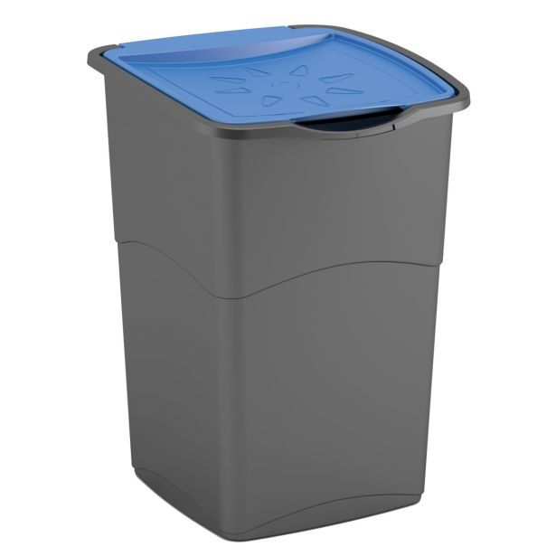 KONTEJNER - ZABOJNIK CURVER ZA SMETI 47L ČRN SET 3/1 S POKROVI V TREH BARVAH