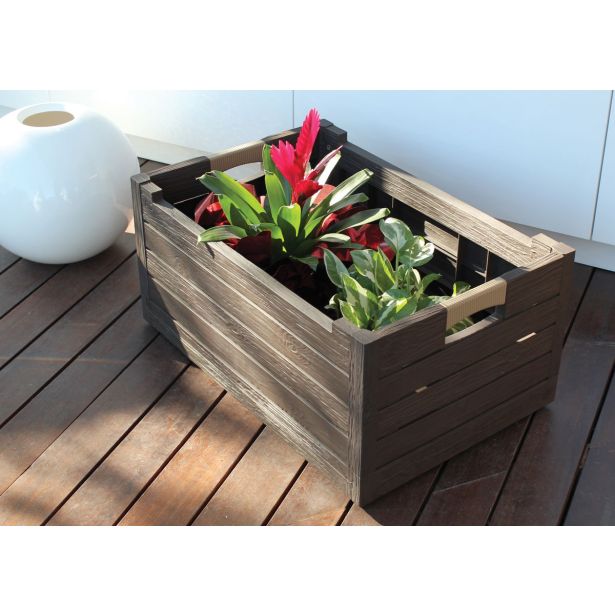 KONTEJNER - ZABOJNIK PVC 59X39X28 CM SVETLO SIV, ZLOŽLJIV