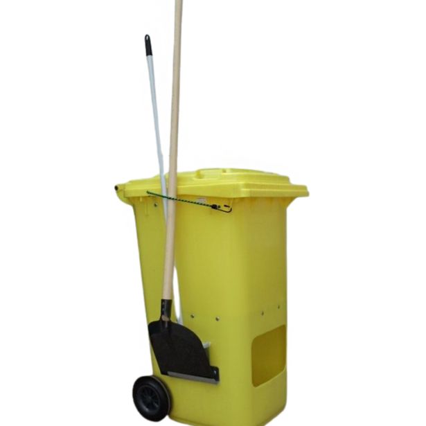 KONTEJNER - ZABOJNIK EKO LUX EKOLOŠKI RUMEN LOPATA 260 MM; METLA 250MM