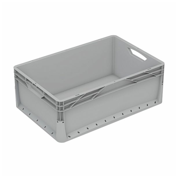 KONTEJNER - ZABOJNIK SURPLUS PVC 60X40X22 CM - SIV POLNE STENE