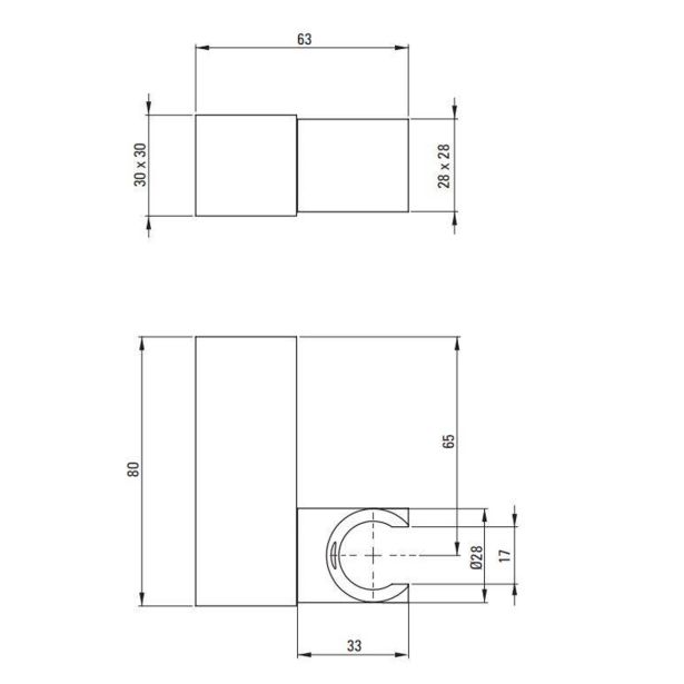 NOSILEC ZA TUŠ DEANTE SQUARE ANS 021U