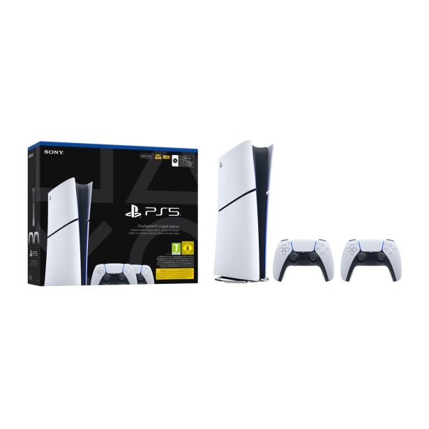 KONZOLA PS SONY PS5 DIGITAL E CHASSIS + PS5 DUALSENSE WHITE