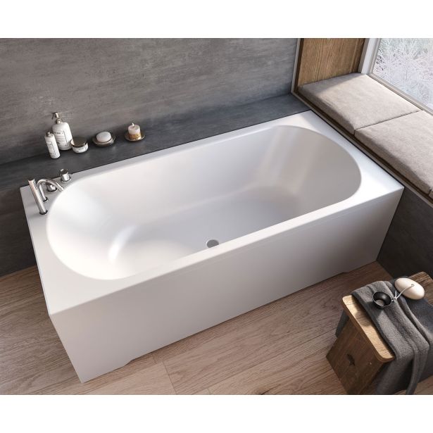 KOPALNA KAD KOTNA KOLPA SAN BETTY 190X90 BELA ZA VZIDAVO