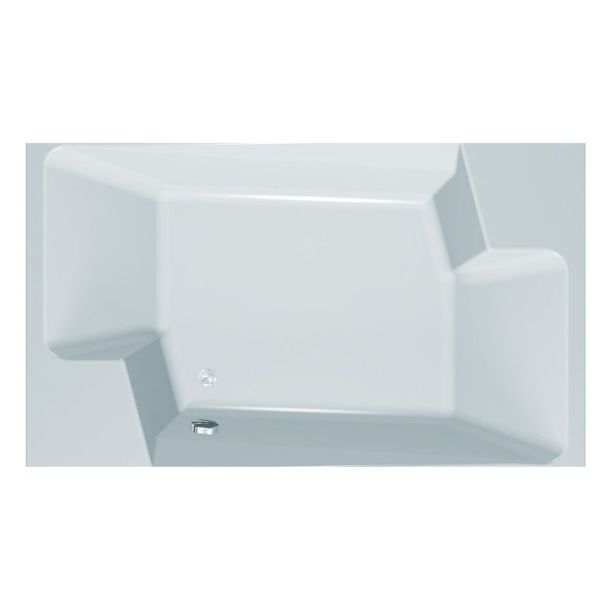 KOPALNA KAD KOTNA KOLPA SAN NABUCCO 190X120 BELA ZA VGRADNJO