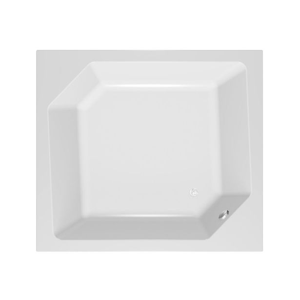 KOPALNA KAD KOTNA KOLPA SAN SAMSON 180X160 BELA ZA VGRADNJO