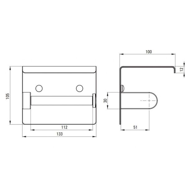 KOPALNIŠKA GALANTERIJA DEANTE DRŽALO ZA WC PAPIR ROUND ADR 0221