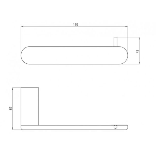 KOPALNIŠKA GALANTERIJA DEANTE DRŽALO ZA WC PAPIR ROUND ADR N211