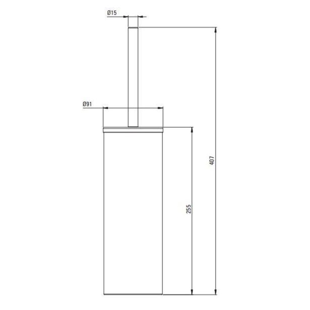 KOPALNIŠKA GALANTERIJA DEANTE WC ŠČETKA ROUND ADR N712