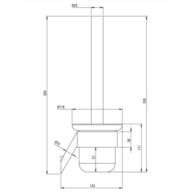 KOPALNIŠKA GALANTERIJA DEANTE WC ŠČETKA SILIA ADI 0711