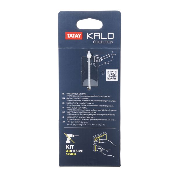 KOPALNIŠKA GALANTERIJA TATAY KALO KROM DRŽ. WC PAPIR 3M ZA ZALEPIT BREZ POK.