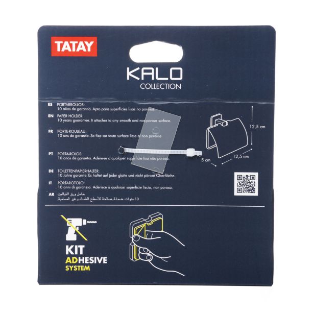 KOPALNIŠKA GALANTERIJA TATAY KALO KROM DRŽ. WC PAPIR 3M ZA ZALEPIT S POKROVOM