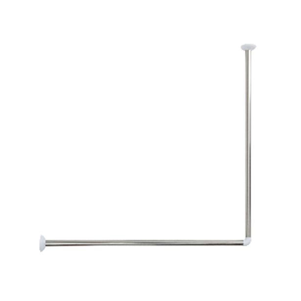 KOPALNIŠKI DODATKI TENDANCE DRŽALO KOTNO ZAVESE ZA KAD 80-80CM, INOX BEL