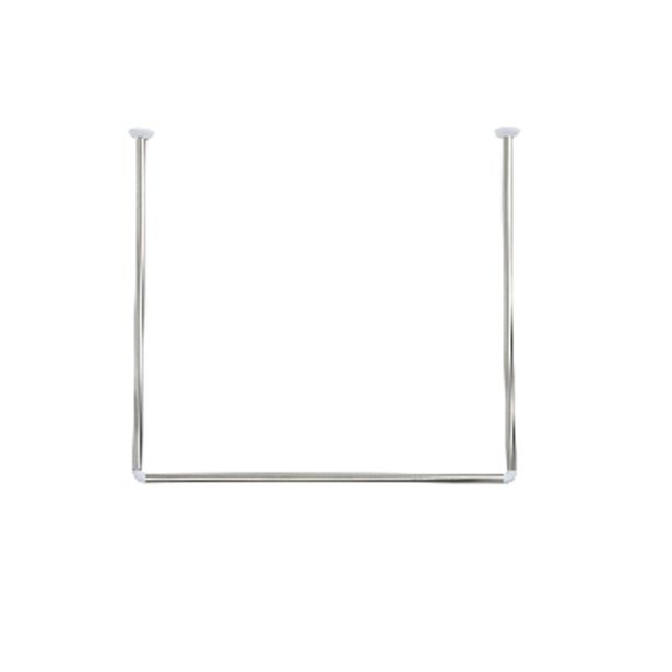 KOPALNIŠKI DODATKI TENDANCE DRŽALO KOTNO ZAVESE ZA KAD 90-90-90CM, KROM