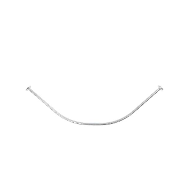 KOPALNIŠKI DODATKI TENDANCE DRŽALO ZAOBLJENO ZAVESE ZA KAD 90-90CM, ALU KROM