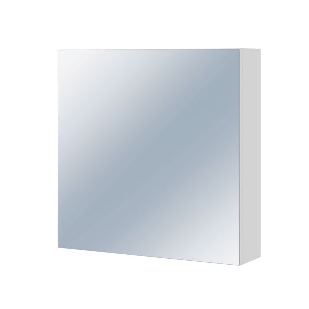 KLASIČNO OGLEDALO CERSANIT MONT 60 BELA Z OGLEDALOM