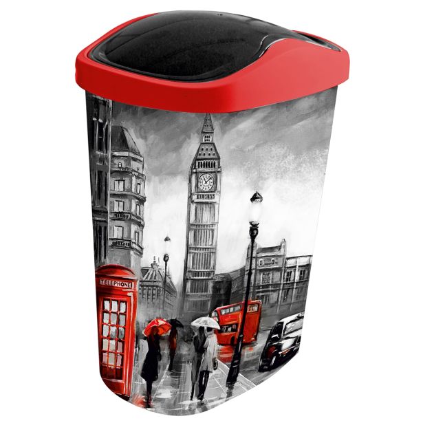 KOŠ NA KLIK HEREVIN 8.5L LONDON 17.5X25X32.5CM