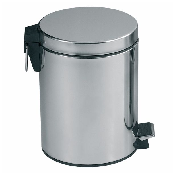 KOŠ ZA SMETI MSV S PEDALKO, 20 L, INOX