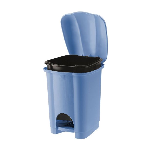 KOŠ ZA SMETI TONTARELLI S PEDALKO, 6 L, MODRA CAROLINA