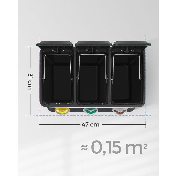 KOŠ ZA LOČEVANJE ODPADKOV SONGMICS 24L, LTB24L