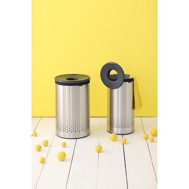 KOŠ ZA PERILO BRABANTIA OKROGEL 60 L, MATT STEEL