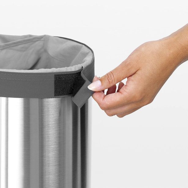 KOŠ ZA PERILO BRABANTIA SELECTOR 55 L, MATT STEEL ZA LOČEVANJE PERILA