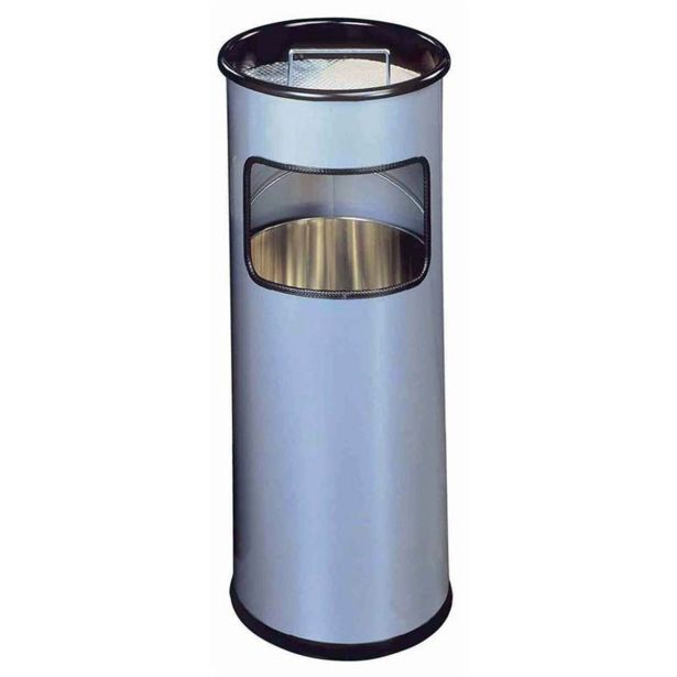 KOŠ ZA SMETI DURABLE S PEPELNIKOM 3330 SREBRN