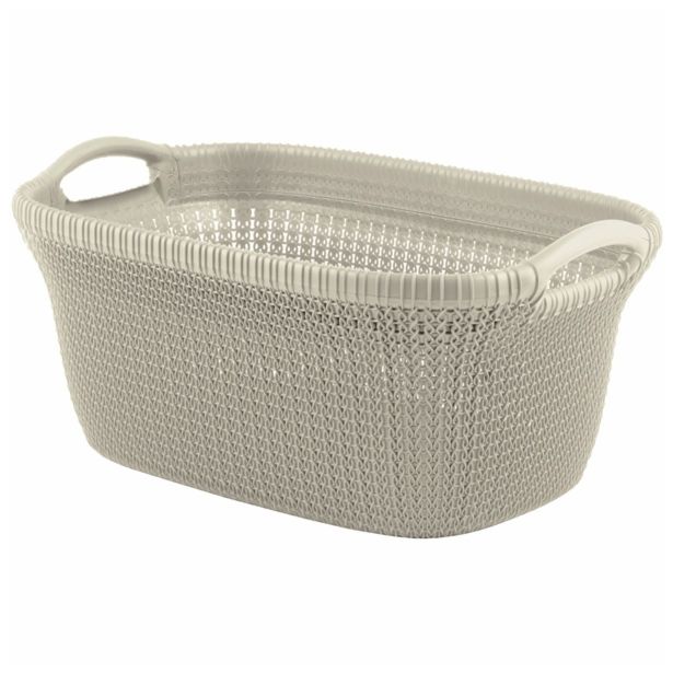 KOŠARA ZA PERILO CURVER 40 L BELA KNIT 59.5X27X38.5 CM
