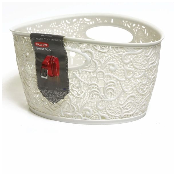 KOŠARA ZA SHRANJEVANJE CURVER VICTORIA BELA MINI