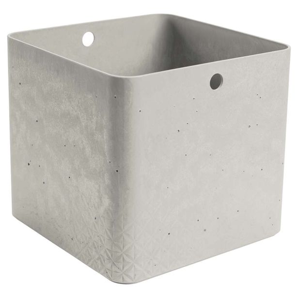 KOŠARA CURVER ZA SHRANJEVANJE, BETON, XL CUBE