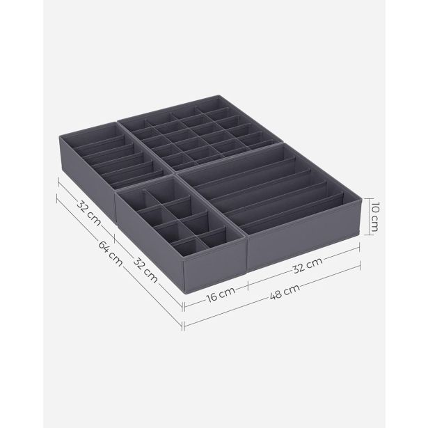 KOŠARA ZA SHRANJEVANJE SONGMICS ZA SPODNJE PERILO