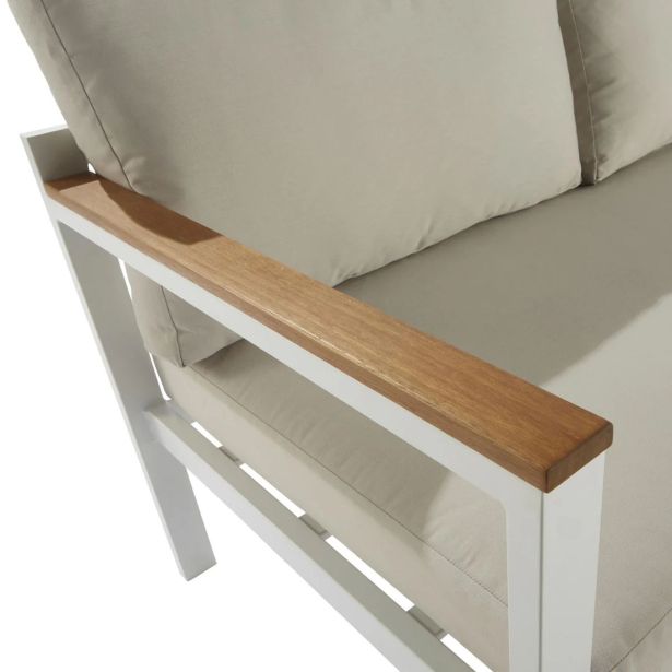 KOTNA GARNITURA ORIS II 5P ALU/EUC+KAVNA MIZICA D.GR/BEŽ BLAZINA