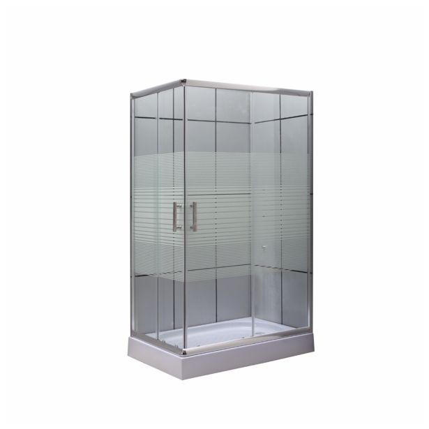 KOTNA KABINA ZA PRHANJE FEROTEHNA IBIZA 80120-80X120X200 CM +KAD, KROM PR. PROZ.ST.
