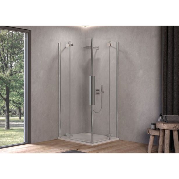 KOTNA KABINA ZA PRHANJE KOLPA SAN Q 90 SBR/1 POLARIS SILVER PROF. PROZ. STEK.