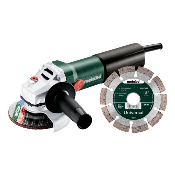 KOTNI BRUSILNIK METABO WQ 1100-125 SET