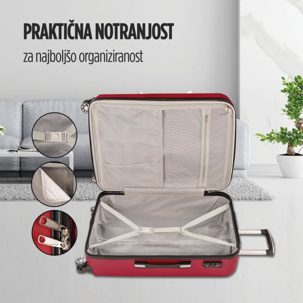 KOVČEK CARBON SERIES,60L,RD