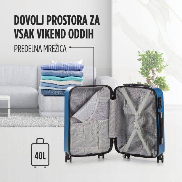 KOVČEK SCANDINAVIA CARBON SERIES 40L MODER